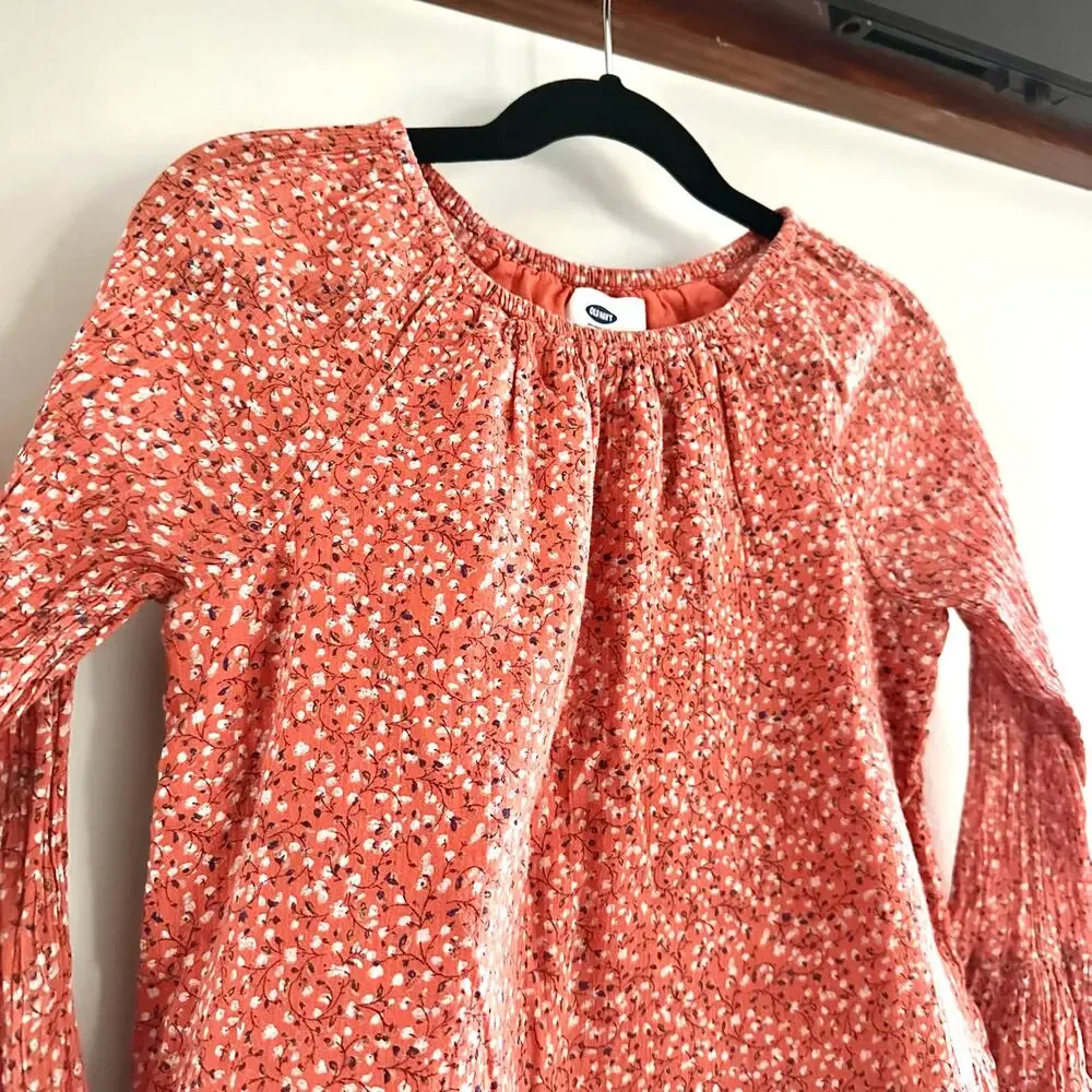Old Navy Girls Floral Peplum Top | Bell Sleeves | Size 5T